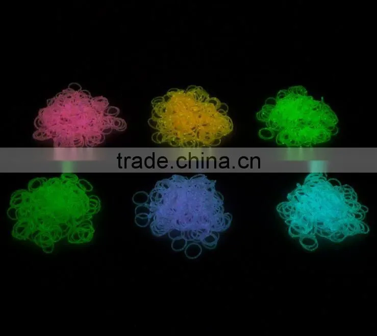 DIY LOOM BANDS BRACELET MAKING KIT INCLUDES 300 colorful RUBBER BANDS LOOM CLIPS