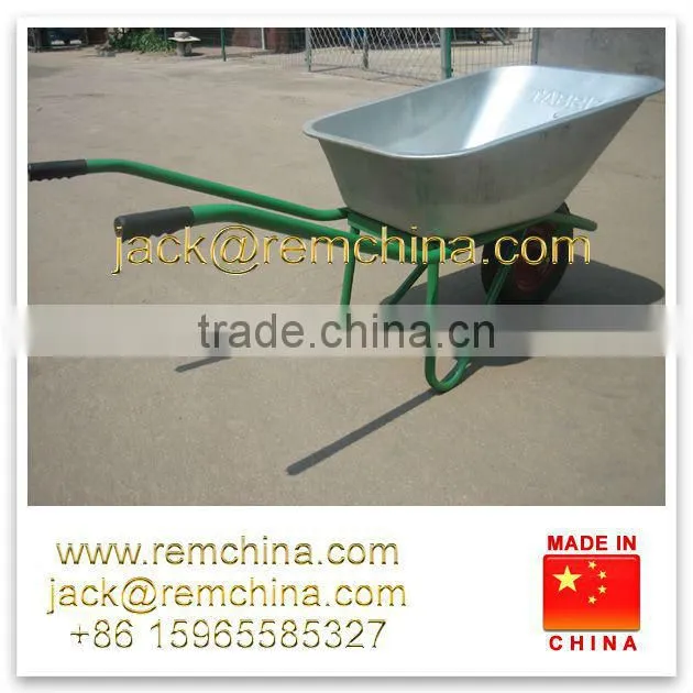 Rem WB6404 galvanized deep tray wheelbarrow for russia type gardening work use