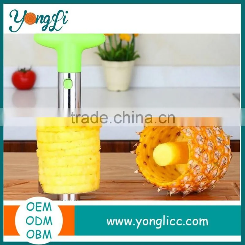 Best Home Utensils Stainless Steel Corer Peeler Cutter Pineapple Slicer & Watermelon Fruit Slicer Set