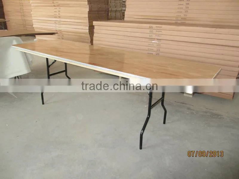 hotel Plywood Banquet cocktail Folding Table for wedding party