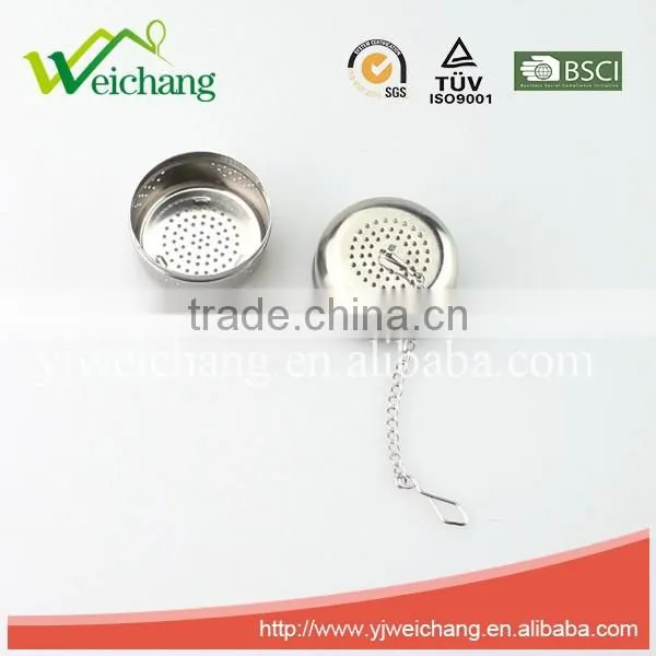 WCZ118 Good quality Hot sale 304 material Mesh Tea Ball Tea Infuser Tea Strainer Long chain