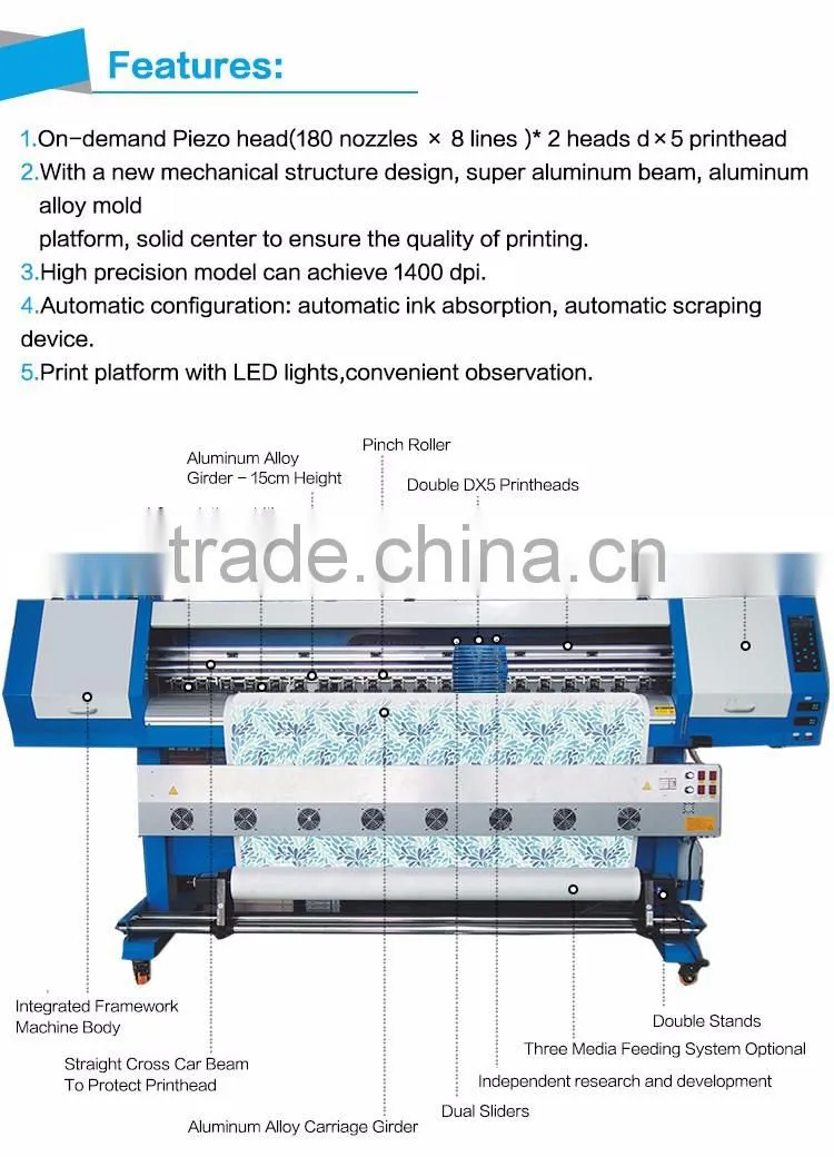 Promotion High quality DX5 head eco solvent printer for flex banner and pvc vinyl