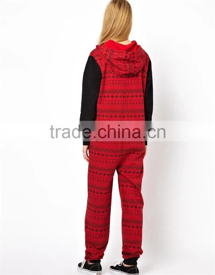 Aztec Print plus size custom made adult print onesie