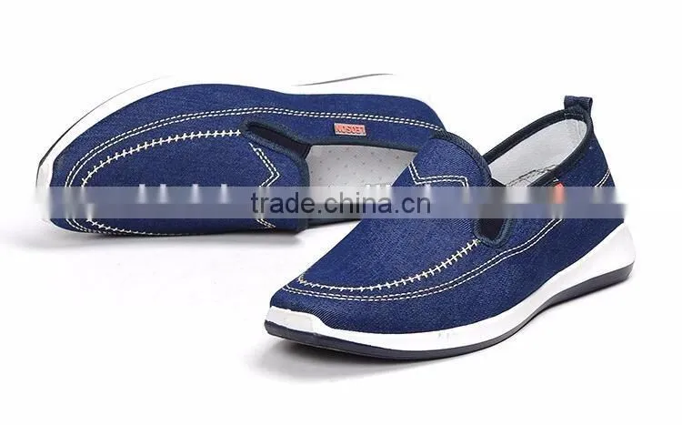 High quality canvas casual shoes men walking sneakers china factory