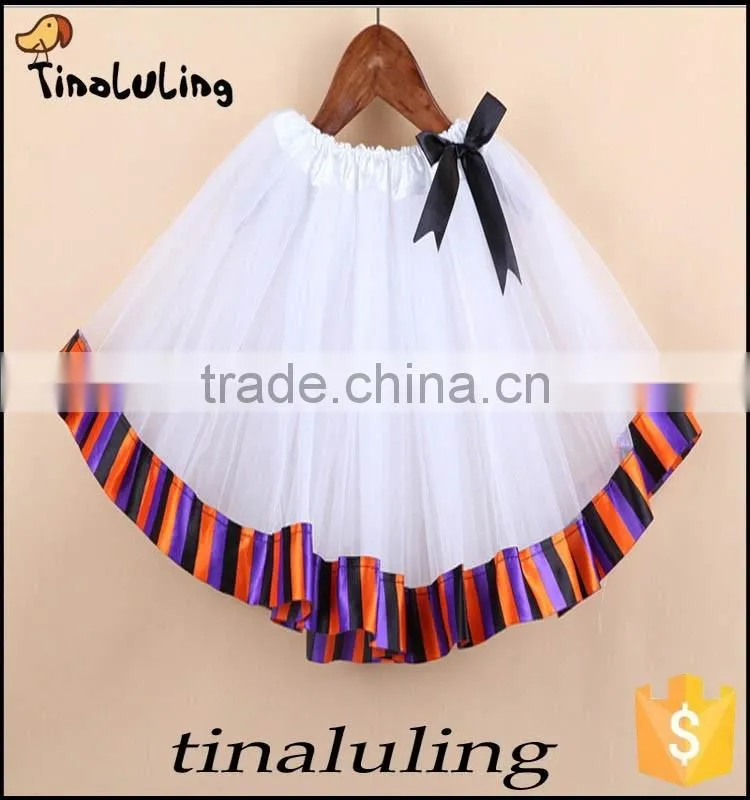 new fashion halloween Pumpkin tutu skirts children holiday tutus baby dance wears Halloween Pettiskirt
