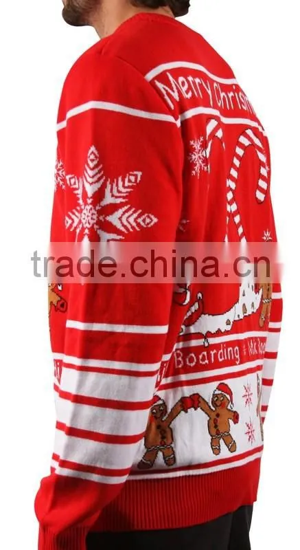 Allover jacquard ladies clothing lighted christmas sweater
