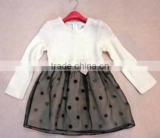 hotsale fashion design children sweater cute skirt