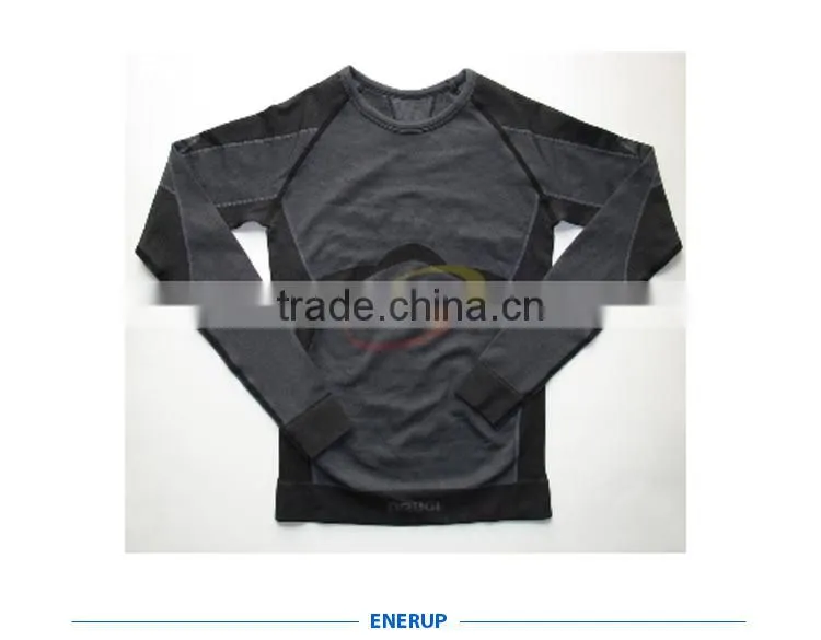 Black Thermal Seamless Underwear for Men