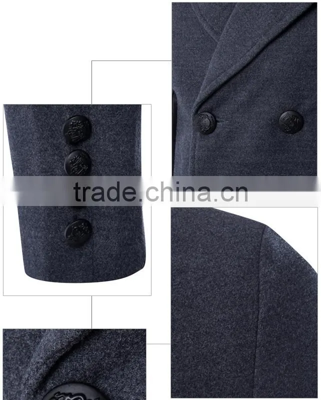 custom made fashion overcoat, wholesale design quality mens winter clothing