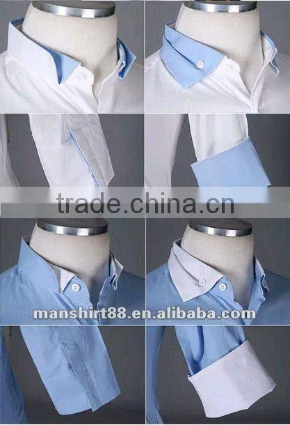 High quality Newest Charming design Casual Light blue short sleeve Shirt for men