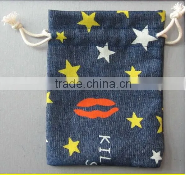 2015 Fashion canvas drawstring bag wholesale canvas bag