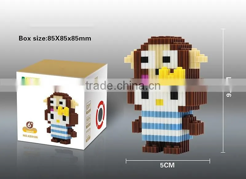 Christmas Hot Sale Santa Claus Mode 3D Mini Diamond Blocks Building Blocks Toys for Childrens
