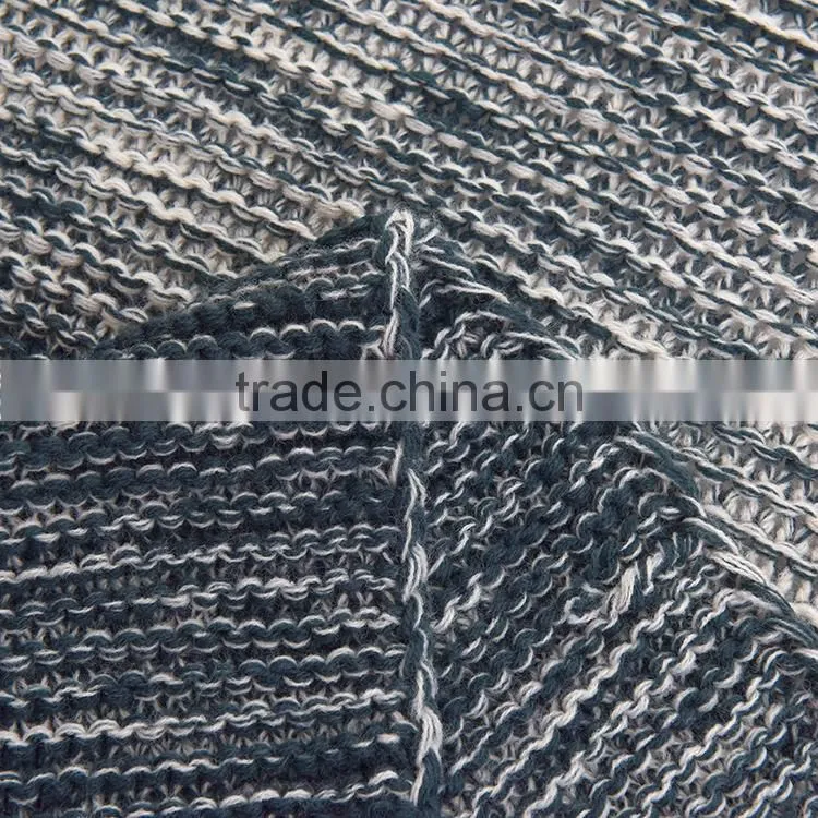 100% acrylic blanket, plaid knitted wholesale throw winter blanket