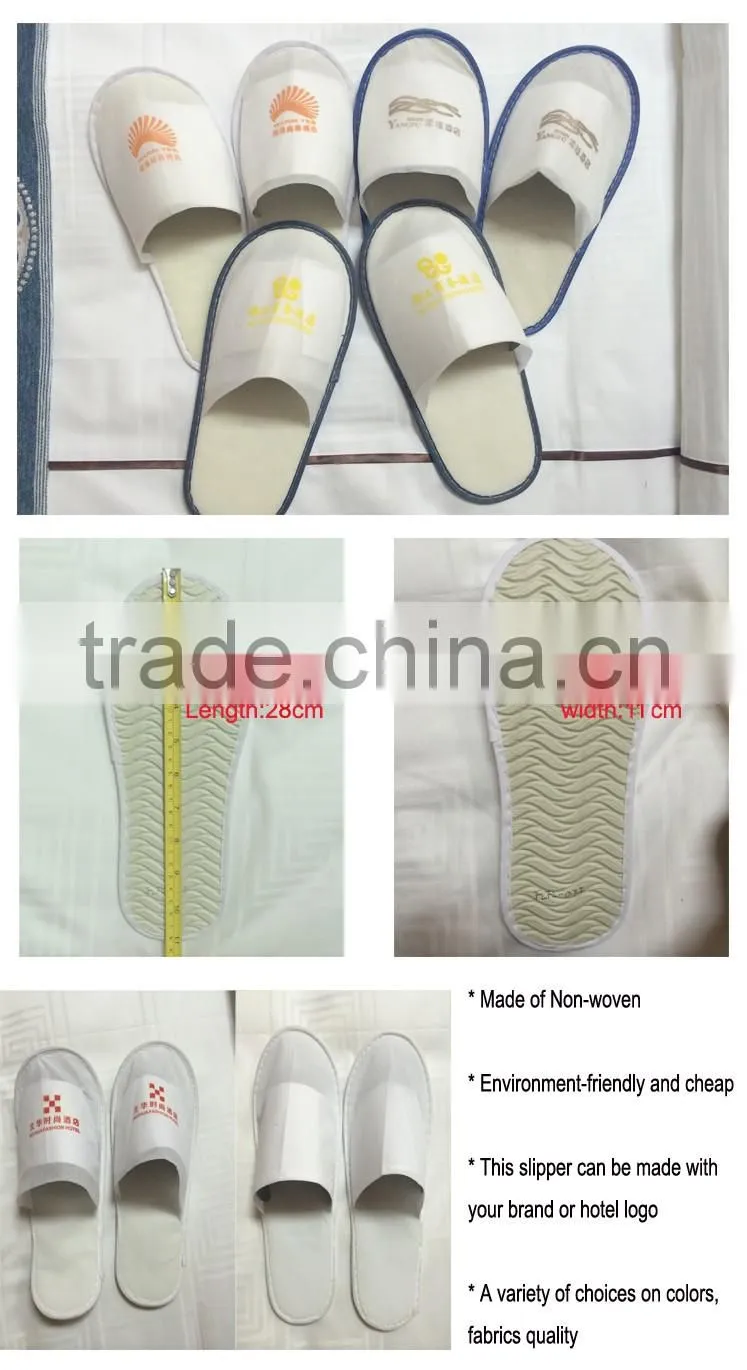 Nonwoven slipper /Cheap Closed toe Non woven SPA Slippers