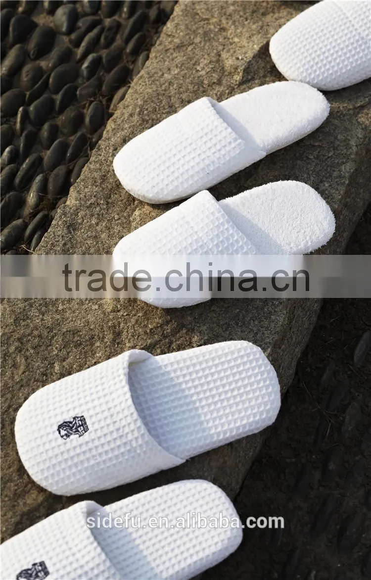 Personalized Closed Toe Disposable Hotel Waffle Slipper