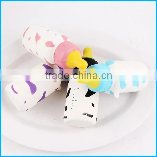 High quality PU soft squishy water bottle slow rising squishy