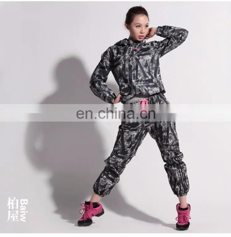 116171003 Long Sleeve Flower Color Sauna Top