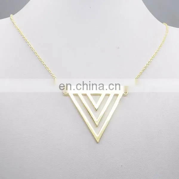 exquisite simple anchor pendant gold plating necklace jewelery