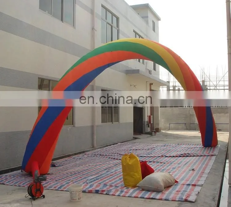 NEW Outdoor Entrance Advertising Inflatable Rainbow Arch For Sales