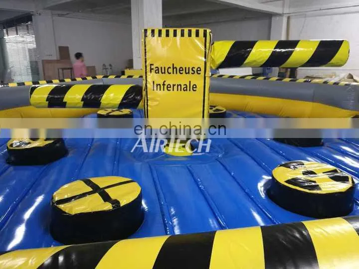 Hot game inflatable meltdown sale, inflatable wipeout course for sale, mechanical meltdown