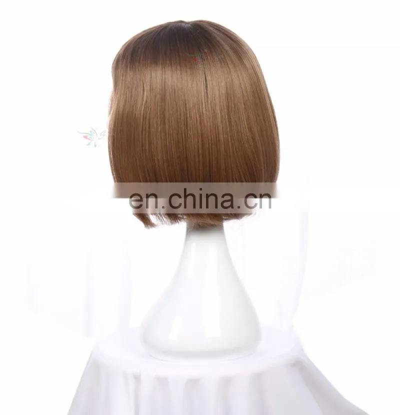 attractive girl bob synthetic best hair wig cosplay anime wigs for bald women