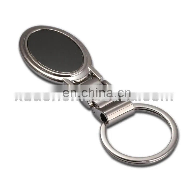 wholesale oval blank metal keychain with printing and epoxy gel cover custom made