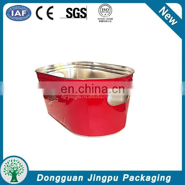 promotional personalized tin beverage ice bucket, beer metal ice bucket