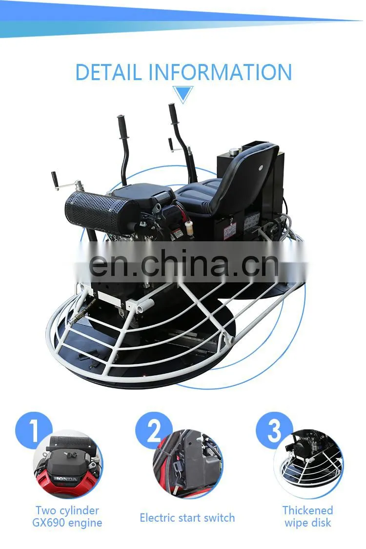 direct factory price for ride on power trowel