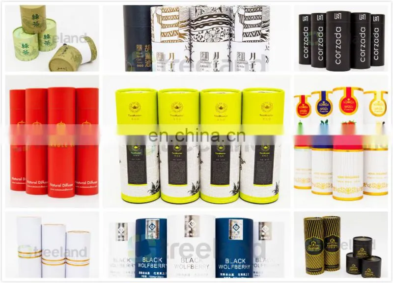 Wholesale Custom Kraft paper tube tea canisters herb nature packaging
