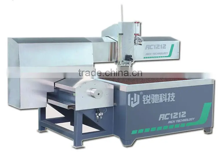 CNC glass cutting machine with high pressure water jet pump
