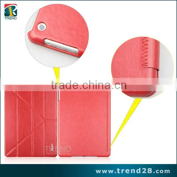 wholesale folding leather flip cover case for ipad air tablet