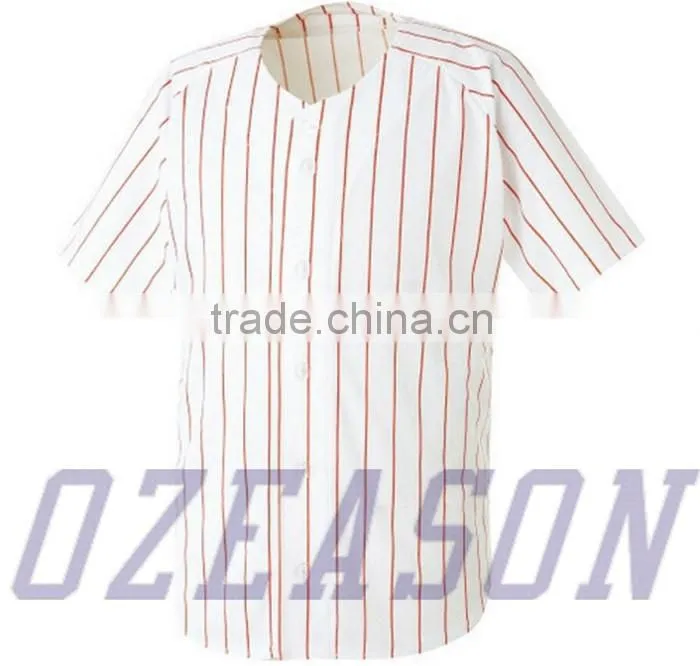 Wholesale Pinstripe Baseball Jersey,Striped Baseball Uniform Design