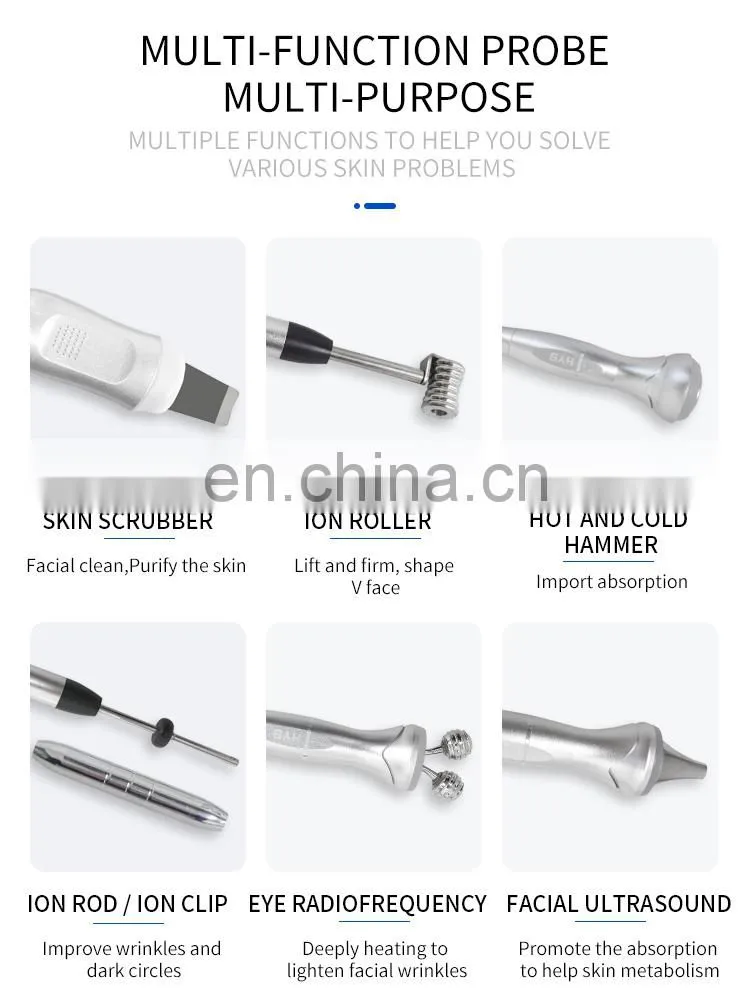 Multifunctional Skin Management Machine Facial Cleaning Lifting Beauty Instrument for Skin Exfoliate Shrink Pores