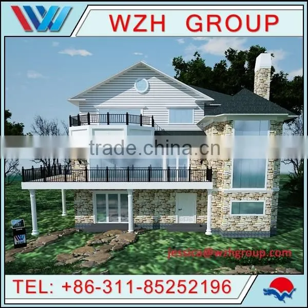 100sqm luxury prefab house building prefabricated villa