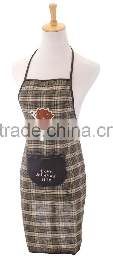 Callia 2015 fashion apron cotton / waterproof/ CPE/Polyester