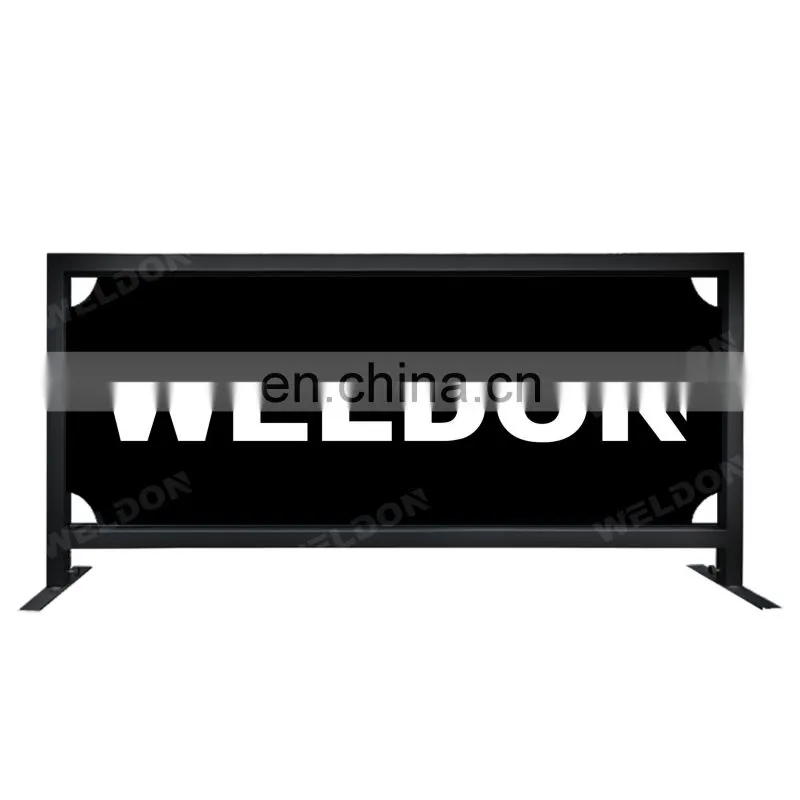 Portable Road Barriers Safety Crowd Control Traffic Outdoor Cafe Barricade Metal Pedestrian Barricades
