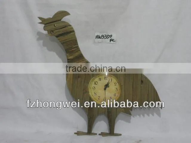Hongwei 2013 Antiquated Natural Wood Decorative Clocks& Wood Wall decorative Clocks