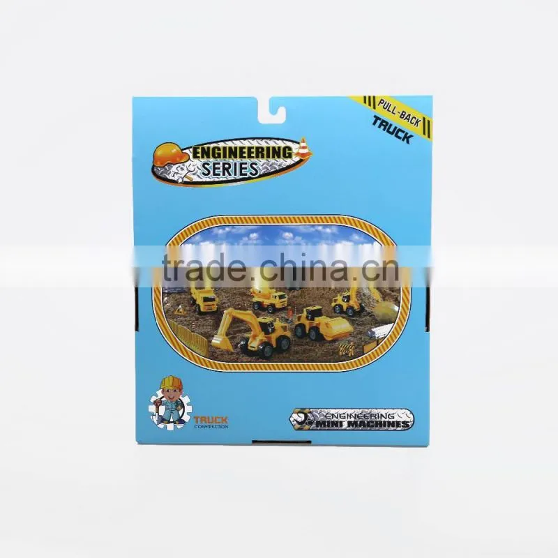 6 In 1 Mini Construction Trucks Playset