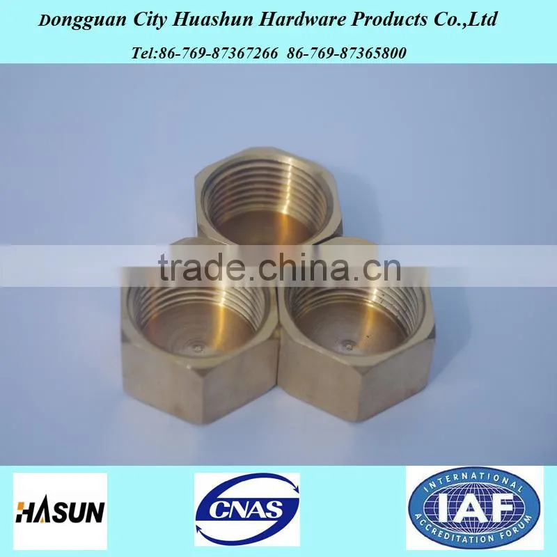 factory direct sale brass threaded pipe cap