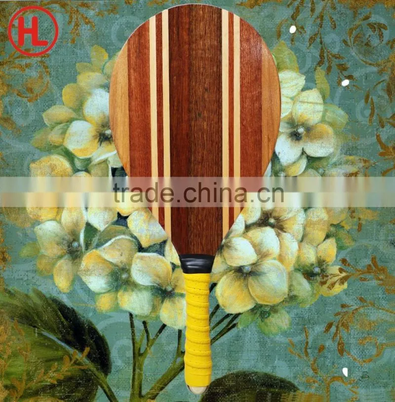 Frescobol game brand new panel solid wood beach tennis racket/beach bat/beach paddle