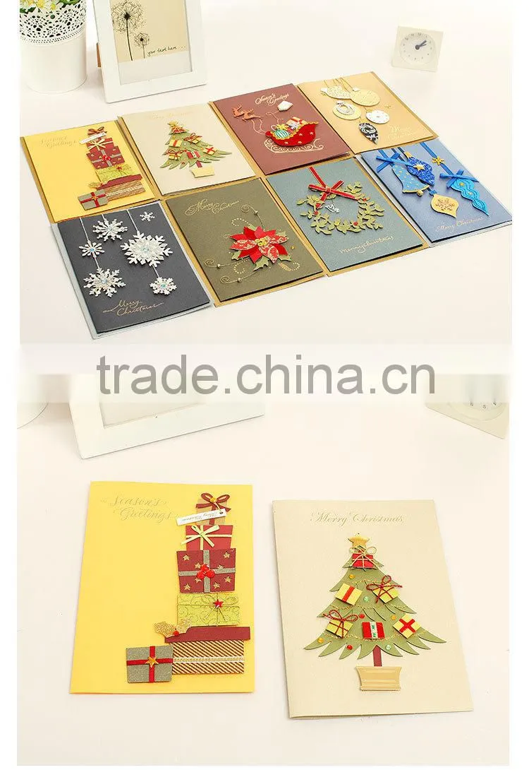 handmade 3D Christmas card/trade assurance greeting cards