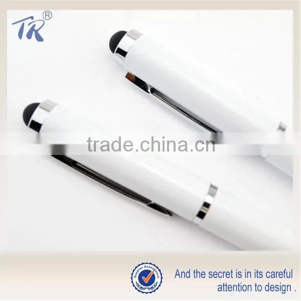 Alibaba China Simple Design Promotional Metal White Touch Pen