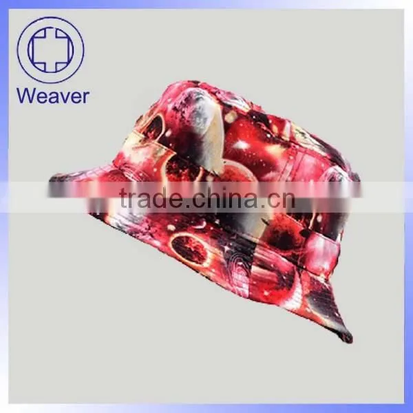 Custom Printed Floral Paisely Bucket Hat / Summer Fishing Hats For Men