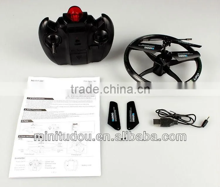 Glodenlight 777-323 Infrared control 2CH RC Quadcopter rc mini ufo with gyro and light