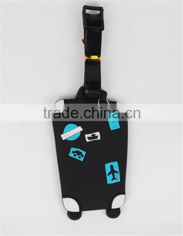 Assorted Custom Types of Promotional Gift Custom Logo Soft PVC Luggage Tag