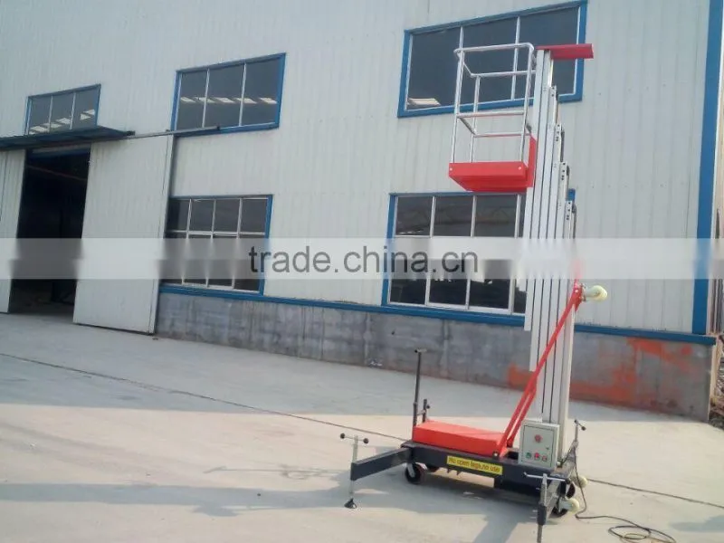 single aluminium alloy hydraulic platforms/mobile courtyard aluminum alloy elevator