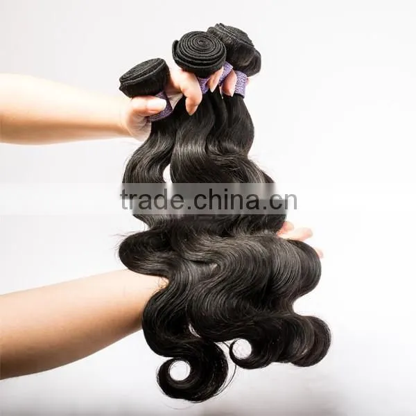 Cambodian body wave 100g soft hair extension without synthetic hair