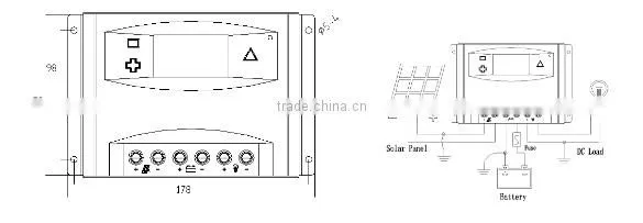 12v 24v PWM Solar Charger Controller 60A