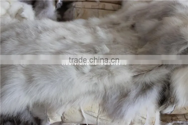 Real Fox Fur Plates Splice Fox Blanket For Garment Textile