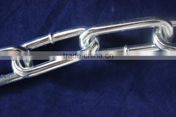China factory link chain welded hot dip galvanized hardware link chain